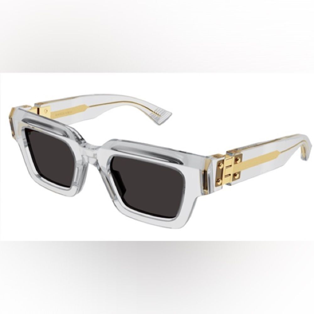 Bottega Veneta Clear And Gold 1230 Sunglasses